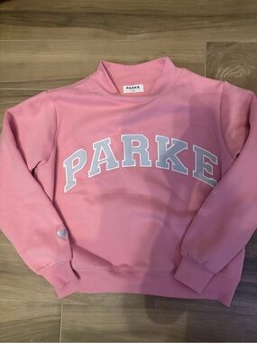 PARKE Valentines Day Variaty Mockneck Blush Plus Lavende Sweatshirt